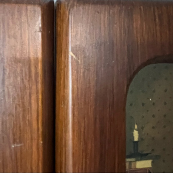 VTG Charles Wysocki Wood Framed Cardboard Backed Prints (?) Primitive - Picture 12 of 16